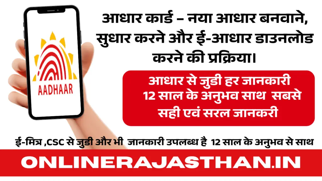 आधार कार्ड सेवाएँ और जानकारी 2025